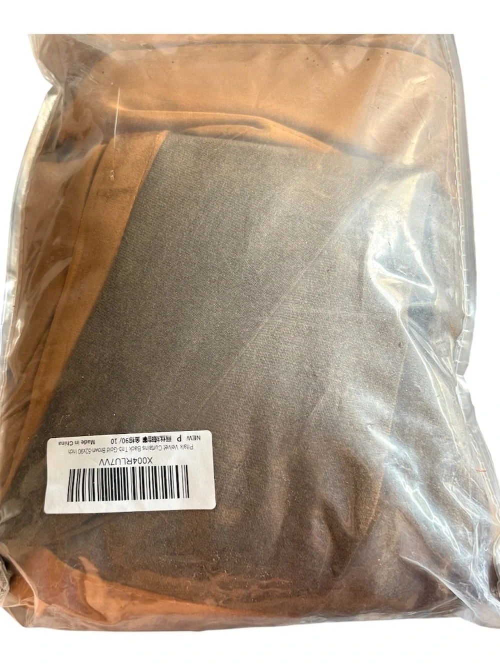 Pitalk brown-52x90 Inch Curtains Velvet Gold Brown Modern Farmhouse Thermal